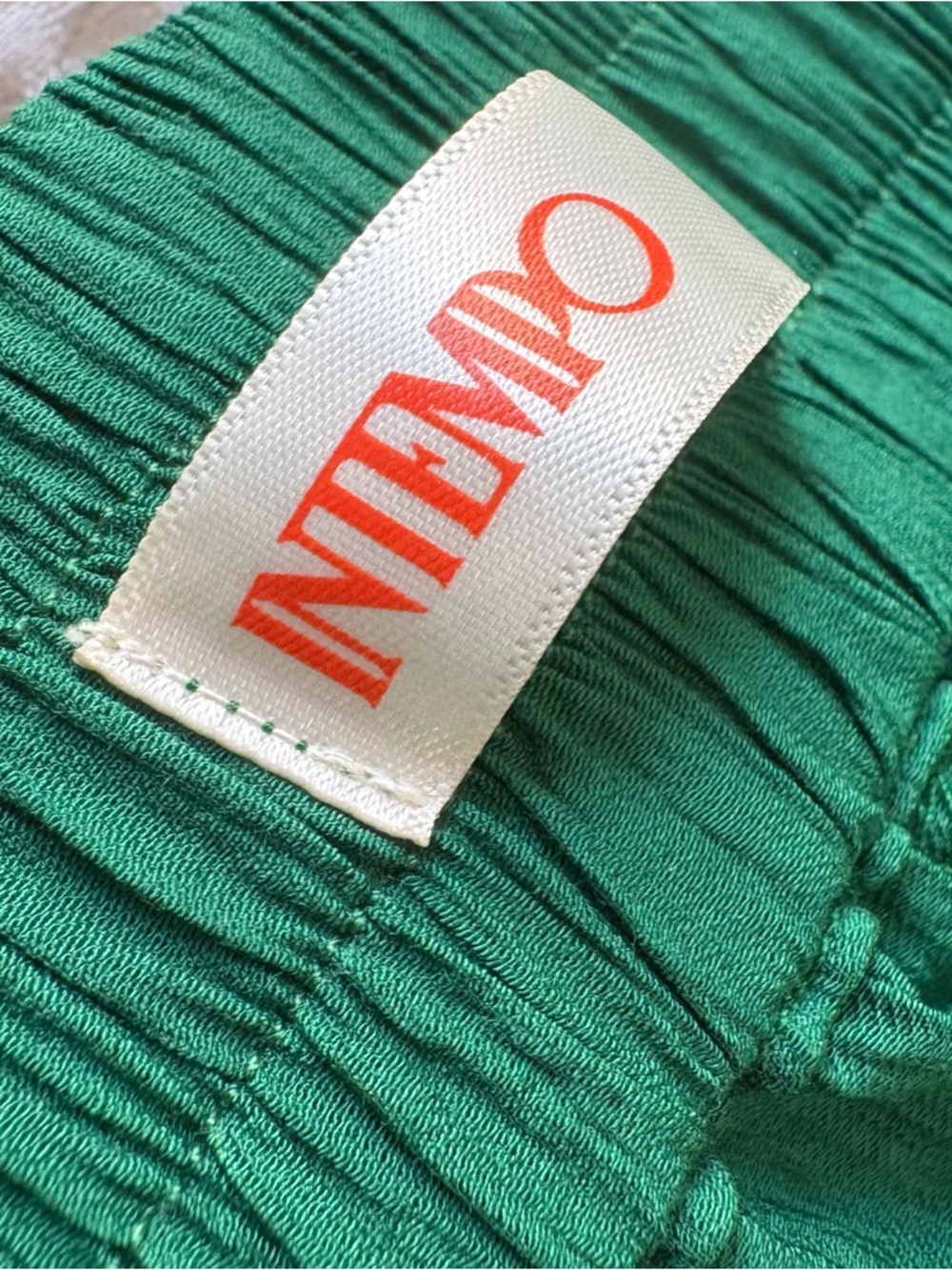 NWOT INTEMPO™ Emerald Textured Wrap Pants Sz L Wide Leg High Waist Pirate-core - Picture 11 of 15